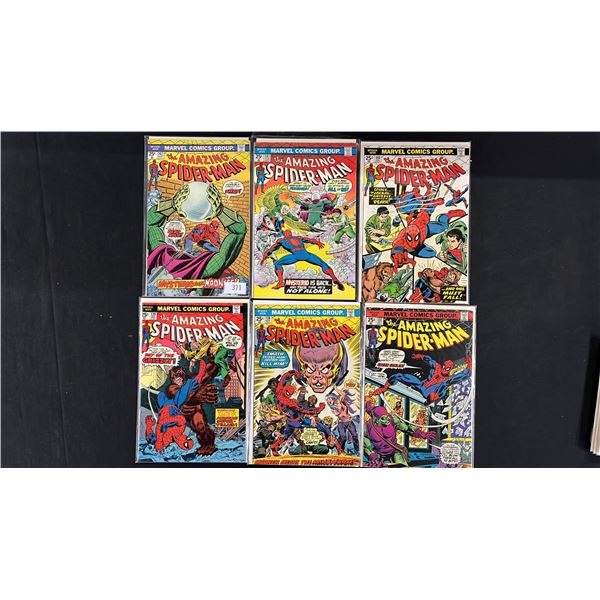 (6) MARVEL THE AMAZING SPIDER-MAN COMIC BOOKS; COMPLETE RUN #137-142