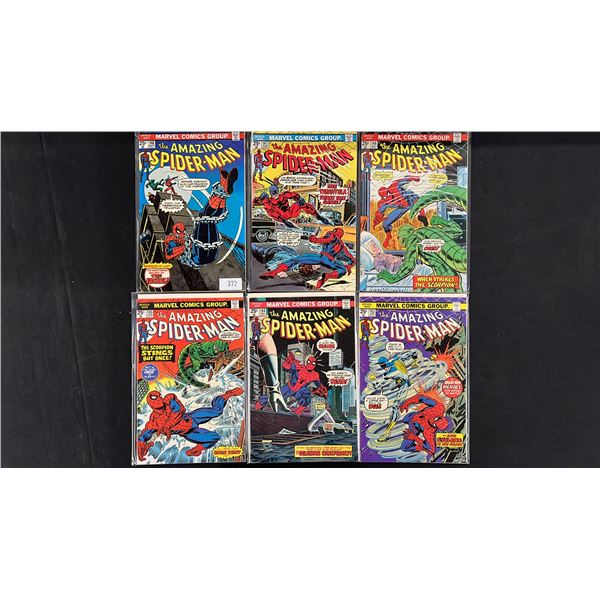 (6) MARVEL THE AMAZING SPIDER-MAN COMIC BOOKS; COMPLETE RUN #143-148