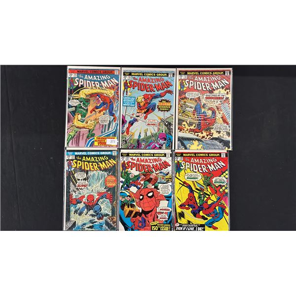 (6) MARVEL THE AMAZING SPIDER-MAN COMIC BOOKS; COMPLETE RUN #149-154