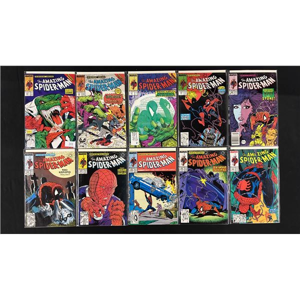 (10) MARVEL THE AMAZING SPIDER-MAN COMIC BOOKS; COMPLETE RUN #304-313