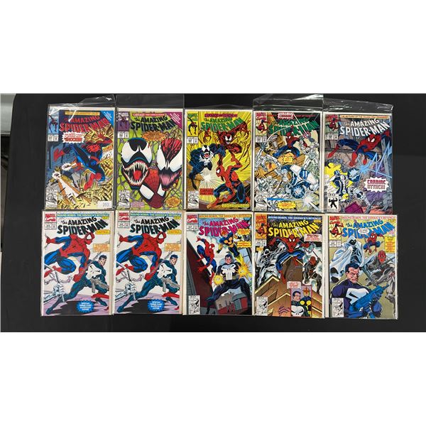 (11) MARVEL THE AMAZING SPIDER-MAN COMIC BOOKS; #355-360 & #362-364