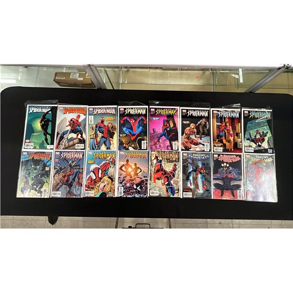 (16) MARVEL THE AMAZING SPIDER-MAN COMIC BOOKS; COMPLETE RUN #506-521