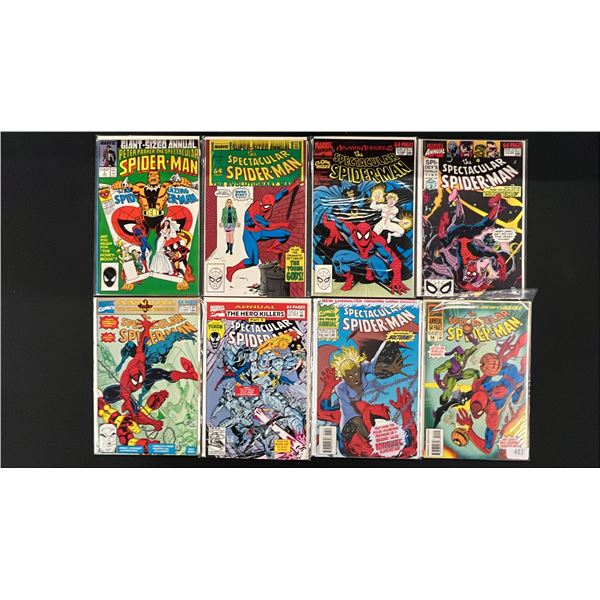 (8) MARVEL ANNUAL THE SPECTACULAR SPIDER-MAN COMIC BOOKS; COMPLETE RUN #7-14
