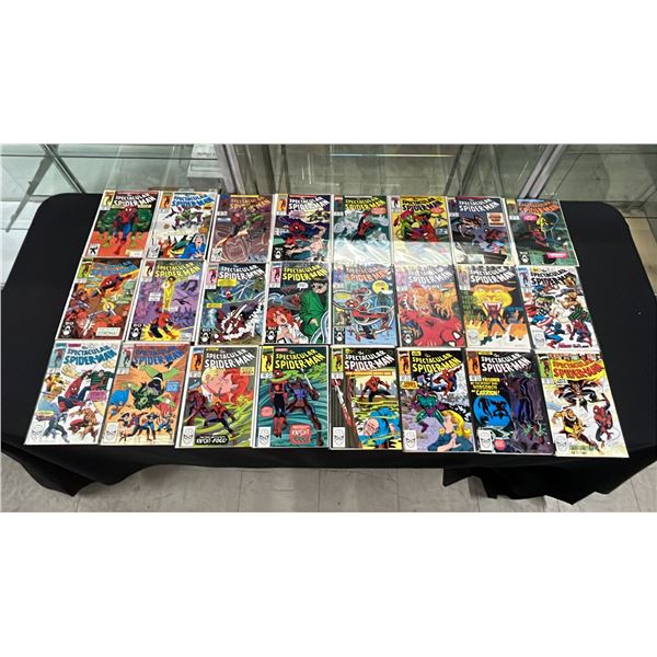 (24) MARVEL PETER PARKER THE SPECTACULAR SPIDER-MAN COMIC BOOKS; #161 & #163-185