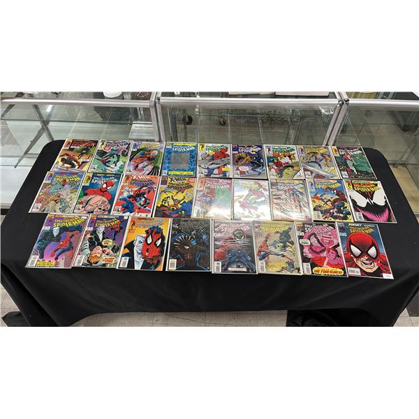 (26) MARVEL THE SPECTACULAR SPIDER-MAN COMIC BOOKS; COMPLETE RUN #186-211