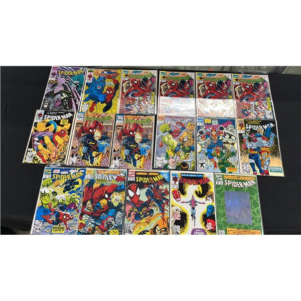 (17) MARVEL SPIDER-MAN COMIC BOOKS; COMPLETE RUN #14-26