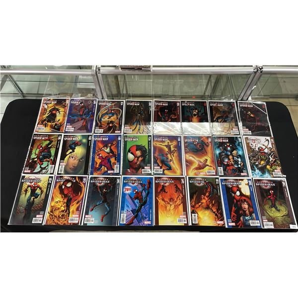 (23) MARVEL ULTIMATE SPIDER-MAN COMIC BOOKS; #55-62, #64-79