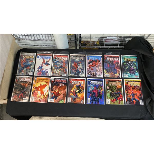 (14) MARVEL KNIGHTS SPIDER-MAN COMIC BOOKS; #1-4 & #6-15