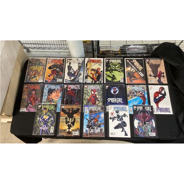 (18) MARVEL SPIDER-GIRL COMIC BOOKS; #60-76, 78, 79