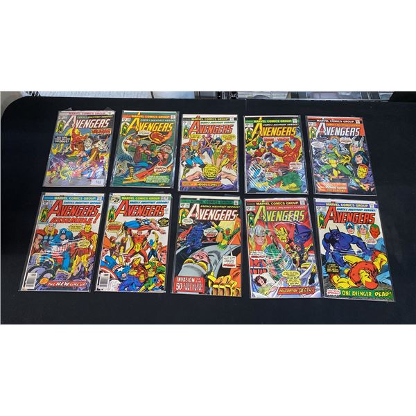 (10) MARVEL THE AVENGERS COMIC BOOKS; #131-136, 139, 140. 148, 151