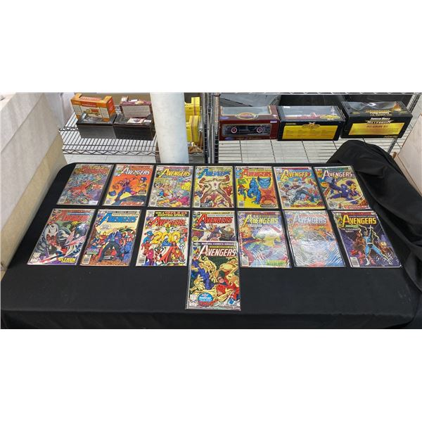 (15) MARVEL THE AVENGERS COMIC BOOKS; #171, 172, 174, 176, 178, 183-185, 191, 194, 195, 200-203