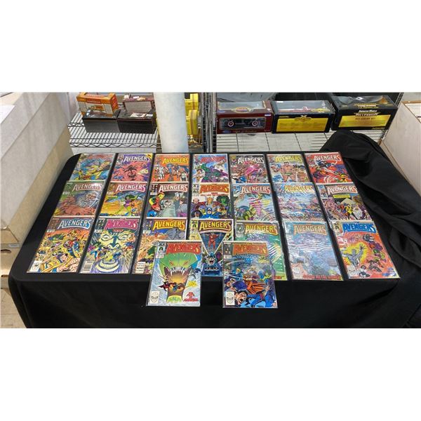 (23) MARVEL THE AVENGERS COMIC BOOKS; #264-268, 270, 271, 275, 277-283, 285-291 & 293