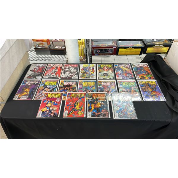 (18) MARVEL WOLVERINE COMIC BOOKS; COMPLETE RUN #107-124