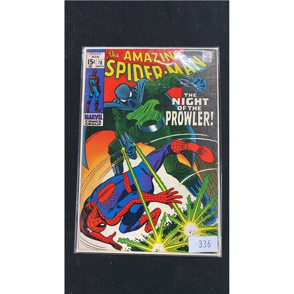 MARVEL THE AMAZING SPIDER-MAN #78 COMIC BOOK; 1ST APPEARANCE OF PROWLER
