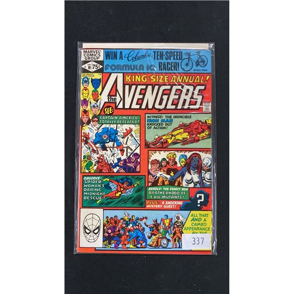 MARVEL ANNUAL THE AVENGERS #10 COMIC BOOK; 1ST APPEARANCE OF ROGUE