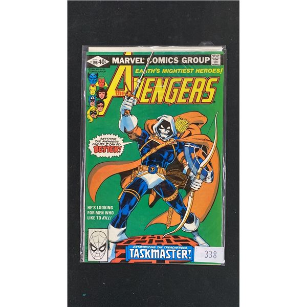 MARVEL THE AVENGERS #196 COMIC BOOK; 1ST APPEARANCE OF TASKMASTER