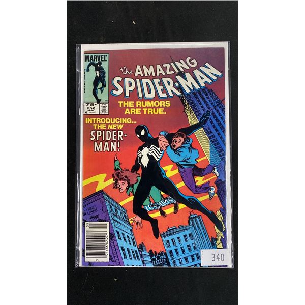 MARVEL THE AMAZING SPIDER-MAN #252 COMIC BOOK; 1ST BLACK SUIT SPIDEY