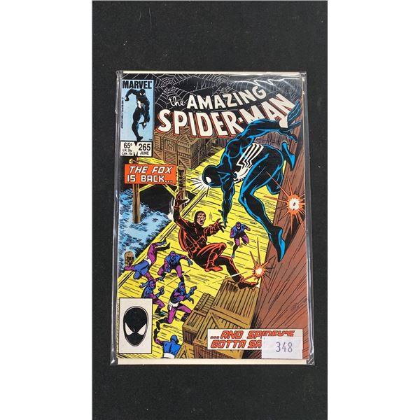 MARVEL THE AMAZING SPIDER-MAN #265 COMIC BOOK; 1ST APPEARANCE OF SILVER SABLE