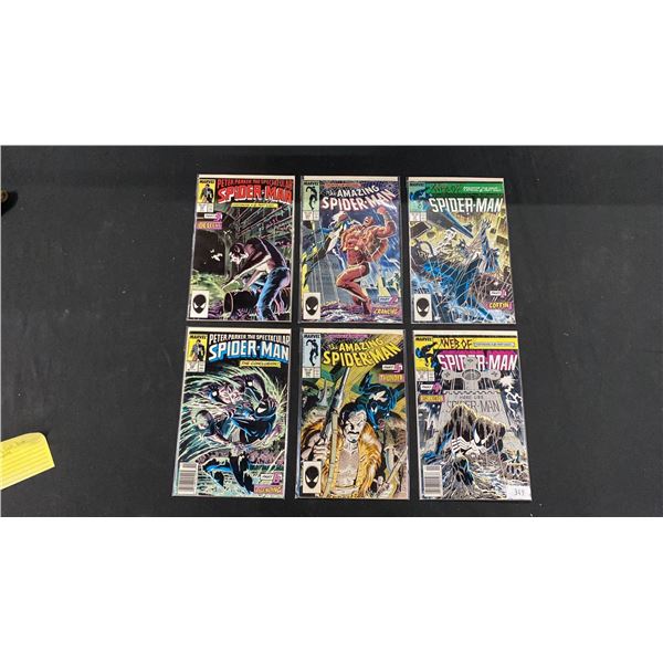 (6) MARVEL SPIDER-MAN KRAVEN'S LAST HUNT COMIC BOOKS; COMPLETE SET PART #1-6