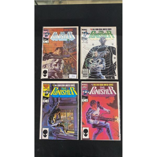 (4) MARVEL THE PUNISHER LIMITED COMIC BOOKS; #2-5