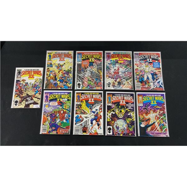 (9) MARVEL SECRET WARS II LIMITED SERIES COMIC BOOKS; COMPLETE RUN #1-9