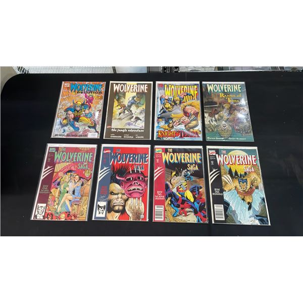 (8) MARVEL WOLVERINE COMIC BOOKS