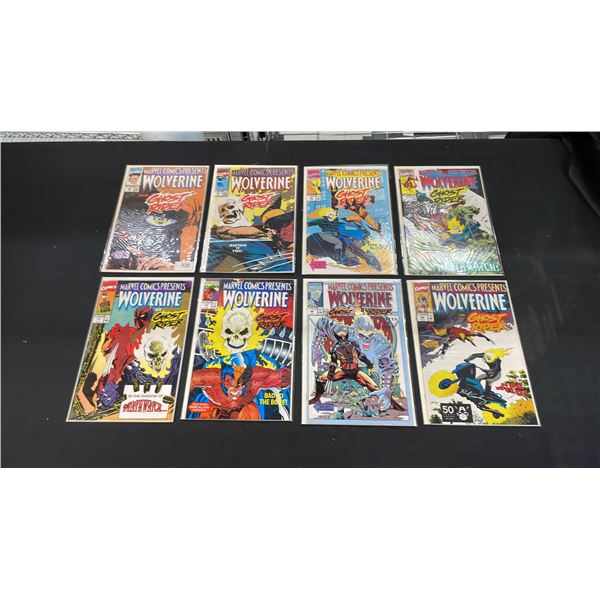 (8) MARVEL COMICS PRESENTS WOLVERINE & GHOST RIDER COMIC BOOKS; COMPLETE RUN #64-71