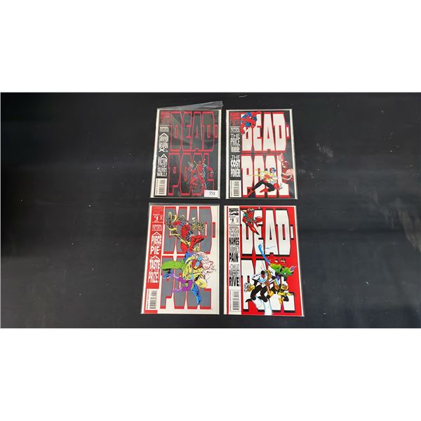 (4) MARVEL DEADPOOL THE CIRCLE CHASE COMIC BOOKS; COMPLETE RUN #1-4