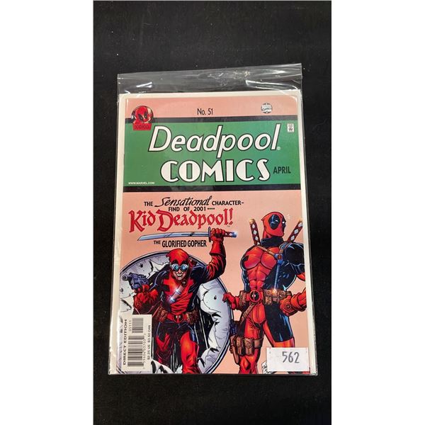 MARVEL DEADPOOL COMICS #51 COMIC BOOK; FEATURES KID DEADPOOL
