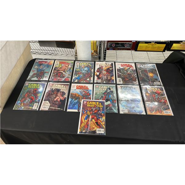 (13) MARVEL CABLE & DEADPOOL COMIC BOOKS