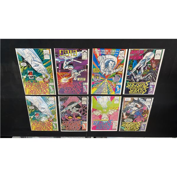 (8) MARVEL THE SILVER SURFER COMIC BOOKS; #18, #21-24, 31 & 32