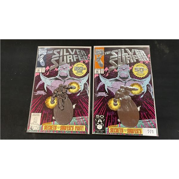 (2) MARVEL THE SILVER SURFER #50 50TH ANNIVERSARY COMIC BOOK