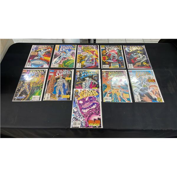 (11) MARVEL THE SILVER SURFER COMIC BOOKS