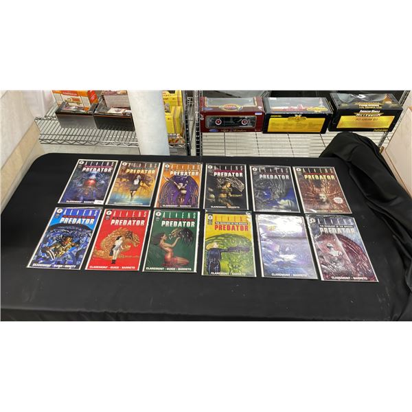 (12) DARK HORSE COMICS ALIENS VS PREDATOR THE DEADLIEST OF THE SPECIES COMIC BOOKS; COMPLETE RUN