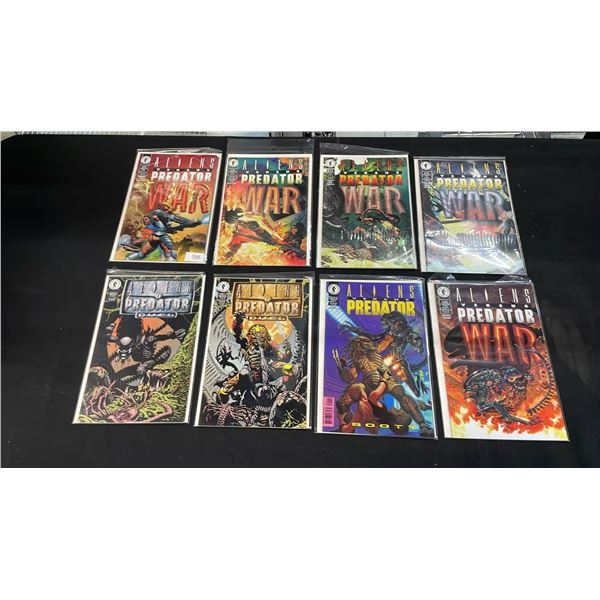 (7) DARK HORSE COMICS ALIENS VS PREDATOR COMIC BOOKS; WAR #0-5, BOOTY & DUEL #1-2