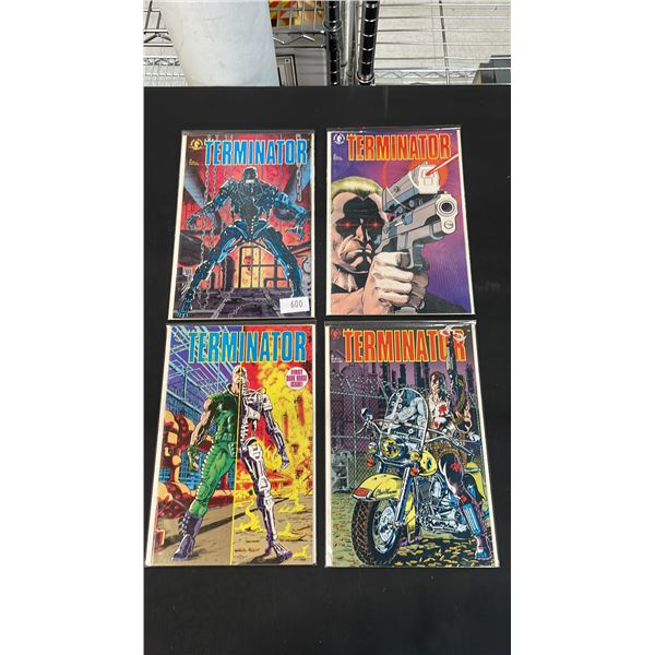 (4) DARK HORSE COMICS TERMINATOR COMIC BOOKS; #1-4
