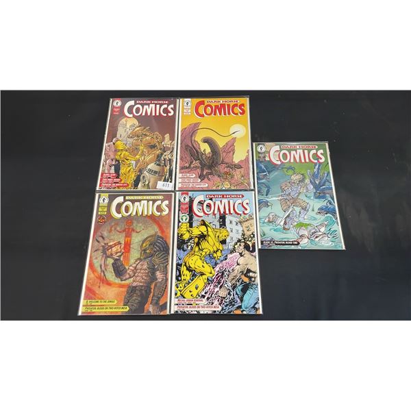 (5) DARK HORSE COMICS COMIC BOOKS