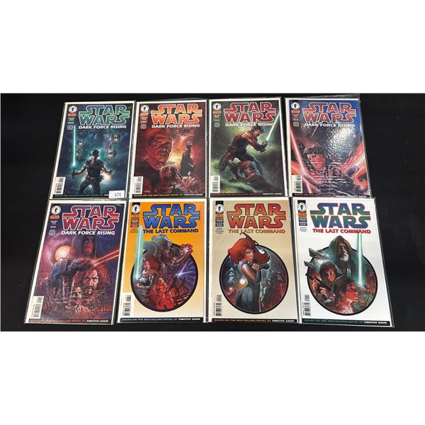 (8) DARK HORSE COMICS STAR WARS COMIC BOOKS; THE LAST COMMAND #1, 2 & 6, DARK FORCE RISING #1, 3-6