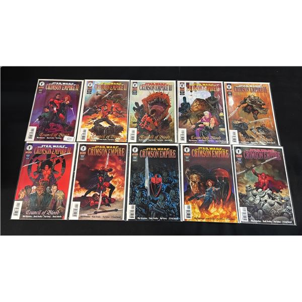 (10) DARK HORSE COMICS STAR WARS COMIC BOOKS; CRIMSON EMPIRE #3-6 & CRIMSON EMPIRE II #1-6
