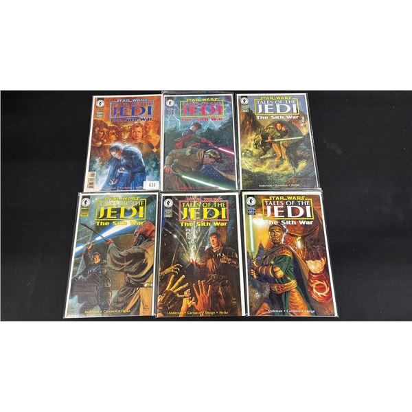 (6) DARK HORSE COMICS STAR WARS THE SITH WAR COMIC BOOKS; #1-6