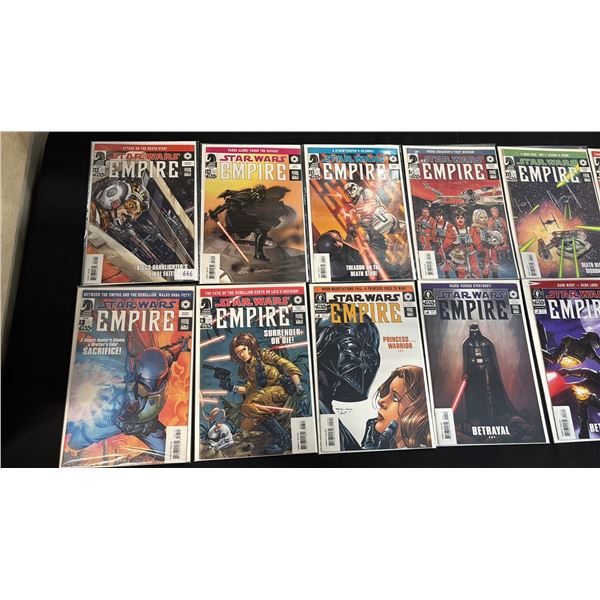 (12) DARK HORSE COMICS STAR WARS EMPIRE COMIC BOOKS; #1-8 & #11-15