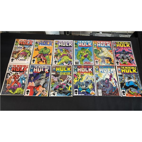 (12) MARVEL THE INCREDIBLE HULK COMIC BOOKS