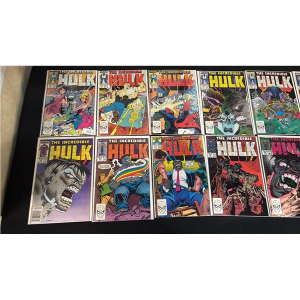(14) MARVEL THE INCREDIBLE HULK COMIC BOOKS; COMPLETE RUN #347-360