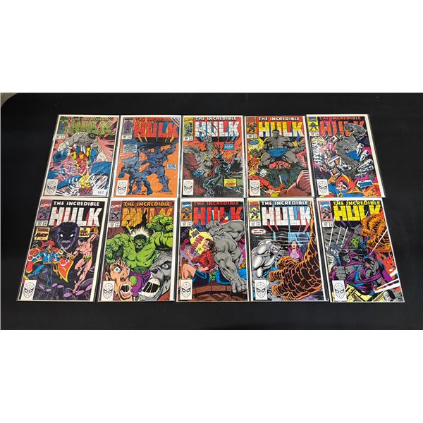 (10) MARVEL THE INCREDIBLE HULK COMIC BOOKS