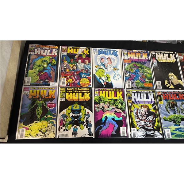 (16) MARVEL THE INCREDIBLE HULK COMIC BOOKS; COMPLETE RUN #416-431