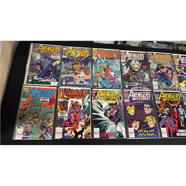 (24) MARVEL THE WEST COAST AVENGERS COMIC BOOKS; COMPLETE RUN #46-69