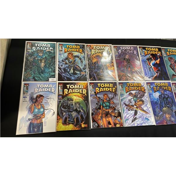 (18) IMAGE COMICS TOMB RAIDER COMIC BOOKS; COMPLETE RUN #2-19