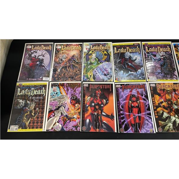 (15) CHAOS COMICS LADY DEATH COMIC BOOKS
