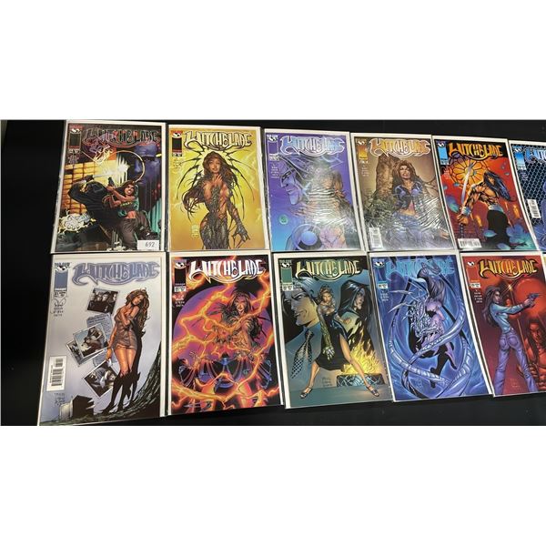 (18) IMAGE COMICS WITCHBLADE COMIC BOOKS; COMPLETE RUN #24-42