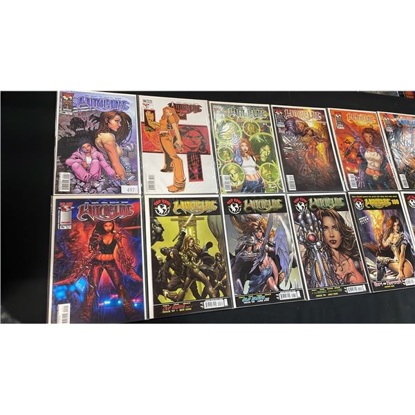 (13) IMAGE WITCHBLADE COMIC BOOKS